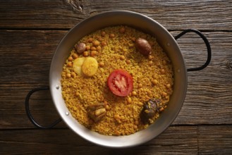Baked rice Paella recipe for two from Spain
