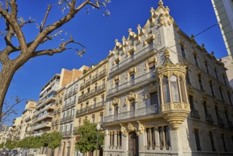 Rambla Nova in Tarragona avenue of Catalonia