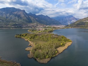 View of Isella peninsula on Lake Annone