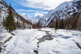 Gran Paradiso National Park Italy winter landscape