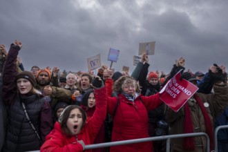 Germany, Berlin, 3 February 2024, Protest against the rise of right-wing extremism, called by the