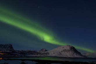 Northern Lights (Aurora borealis), Aurora Borealis, Lofoten, Norway, Europe