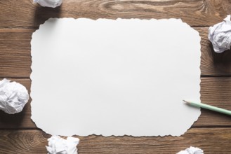 Concept of creativity and inspiration presented by blank papershit. Place your text