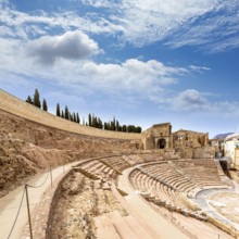 Cartagena Roman Amphitheater in Murcia at Spain