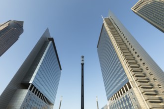 Modern office buildings in Frankfurt, Germany, Europe