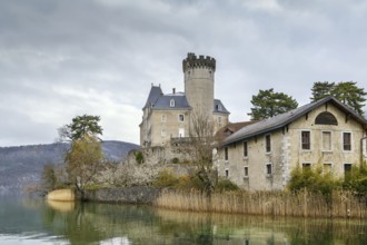 Chateau de Duingt on Annecy lake, France, Europe