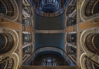 Athens Old Town, Attica, Greece, 12 28 2019 Interior design of the Orthodox Metropolitan Cathedral