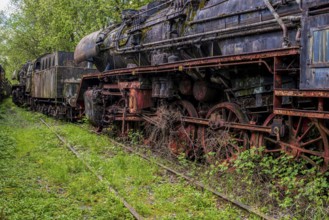 Old historic railway vehicles in Germany