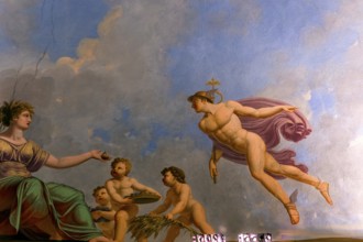 FLORENCE, ITALY, OCTOBER 28, 2015 : interiors and architectural details of Palazzo Pitti, october