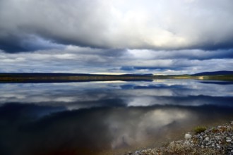 A lake at Meßlingen, in Sweden, in autumn