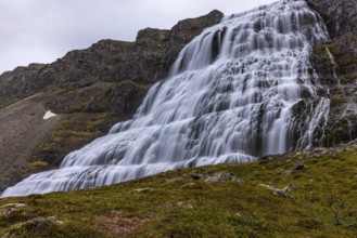 Dynandi waterfalls, Westfjords, Iceland, Europe