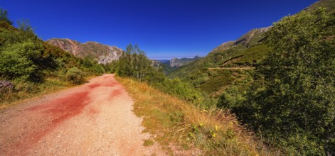 Mountains View from Circular Route of Lagos de Saliencia, Somiedo Natural Park, Principado de