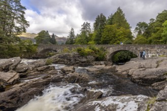 Rapids, Falls of Dochart, Killin, Highlands, Scotland, Great Britain