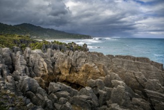Pancake rocks near Punakaiki
