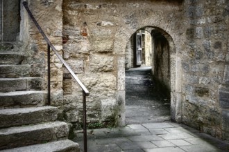 Old alley in Rothenburg