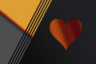 Happy Valentines Day heart design. Valentines Day greeting background