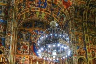 TARGU MURES, TRANSYLVANIA/ROMANIA - SEPTEMBER 17 : Decorative interior view of Ascension Cathedral