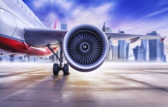 jet engine of an aircraft