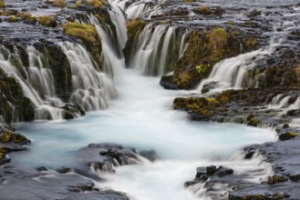 Waterfall Bruarfoss at river Bruara, Golden Circle, Southwest Iceland, Europe