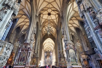 Stephansdom Cathedral in Stephansplatz. Vienna Austria