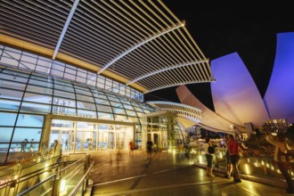 Marina Bay, Singapore, November 24th 2019, The interior of Marina Bay Sands shopping complex near