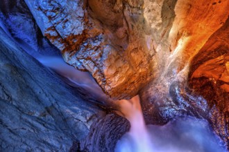 Trümmelbach Falls, Underground waterfall, Switzerland. Underground waterfall, Switzerland, Europe
