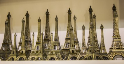 Set of the little model Eiffel Towers