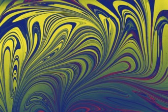 Ebru marbling handmade art, traditional Ebru technique. abstract background of marble liquid ink