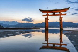 Itsukushima Miyajima Japan. Itsukushima Shrine and floating torii gate