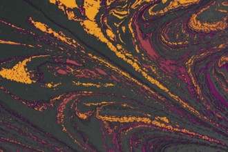Abstract marbling floral pattern for fabric, tile design. background texture