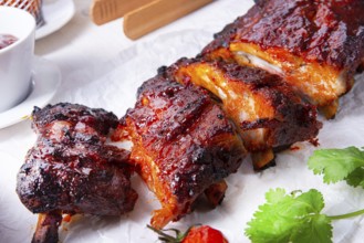 BBQ replacement ribs from a charcoal grill