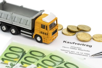 A purchase contract for new lorries. Investing in new vehicles brings cost benefits