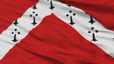 Gistel City Flag, Country Belgium, Closeup View