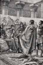 Roman ambassador before the Carthaginian senate, 2nd century, BC