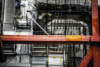 High -rise building construction site. Shooting Location: Yokohama-city kanagawa prefecture