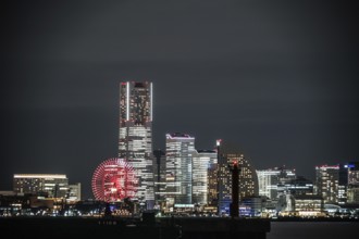 Yokohama Minato Mirai of night view (at the time of the entire light up). Shooting Location: