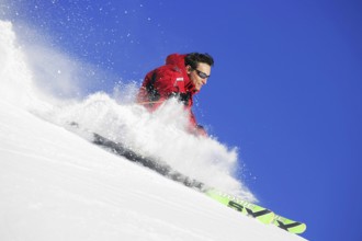 Skier in action, man, 35, 40, years