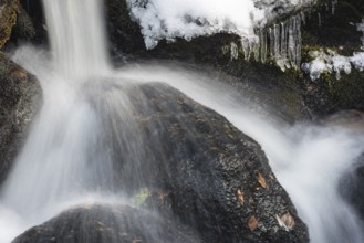 Flowing stream, Dundret Nature Reserve, Gällivare, Norrbotten, Lapland, Sweden, September 2014,