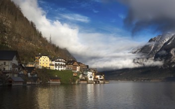 Clouds at Lake Hallstatt, Salzkammergut, Austrian Alps