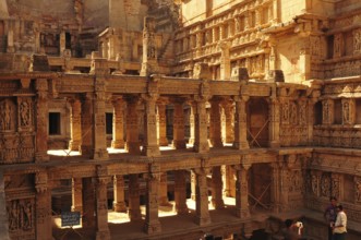 Sandstone tempel Rani ki Vav. Waterstorage (Step Well) in Patan, Gujarat, India, Asia