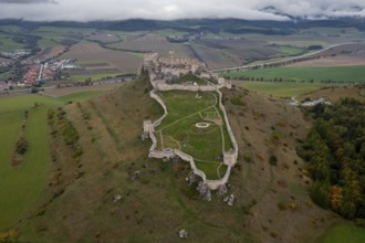Zehra, Slovakia, 29 September, 2022: view of the medieval Spis Castle in Eastern Slovakia, Europe