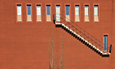 Ten Windows and a staircase, Detail of the porticus, Frankfurt, Germany, Europe