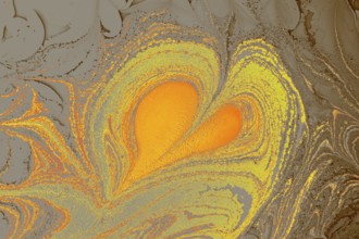 Ebru marble conch effect surface pattern design for print