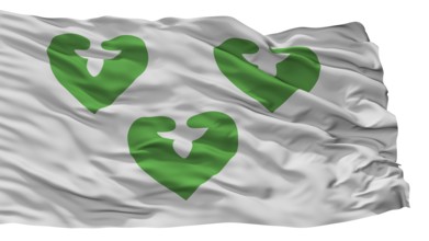 Wavre City Flag, Country Belgium, Isolated On White Background