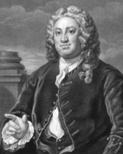 Martin Folkes (1690-1754) on engraving from 1800s. English antiquary. Engraved by R.Hart after a