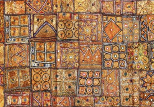 India fabric background patchwork ornate