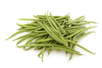 String beans as healthy vegetables isolated over white