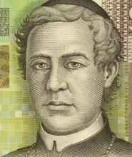 Juraj Dobrila (1812-1882) on 10 Kuna 2001 banknote from Croatia. Bishop and benefactor from Istria
