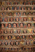 Bahir dar ethiopia painted old church ceiling