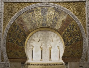 Mihrab of the Cathedral-Mosque of Cordoba, Andalusia, Spain Cordoba, Spain, Europe